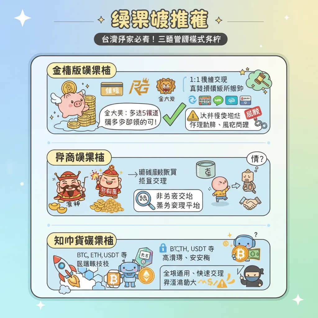 現金版 vs. 幣商版 vs. 加密貨幣娛樂城：三種平臺優缺點深度解析