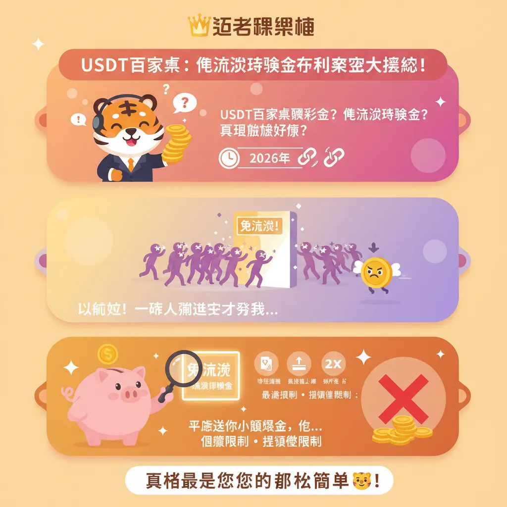 用USDT玩百家樂賺彩金？免流水體驗金套利策略大公開